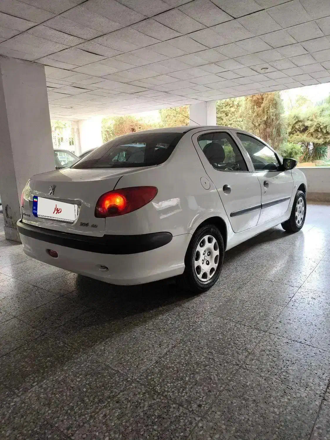 206 SD مدل 90 v1 سفید|خودرو سواری و وانت|مشهد, ملک‌آباد|دیوار