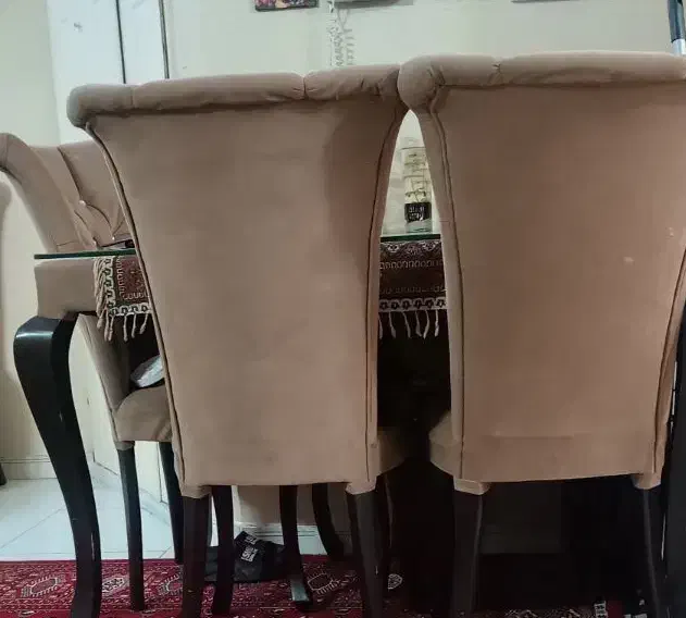 مبلمان هفت نفره همراه ست میز نهار خوری|مبلمان خانگی و میز عسلی|مشهد, حضرت حجت|دیوار