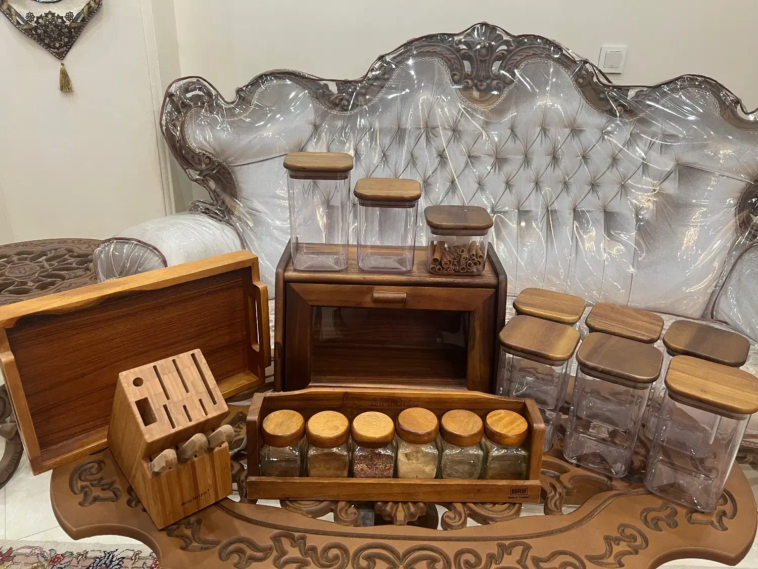 ظروف آشپزخانه چوبی مارک بیلی تایلندی|ظروف سرو و پذیرایی|تهران, خرمشهر|دیوار