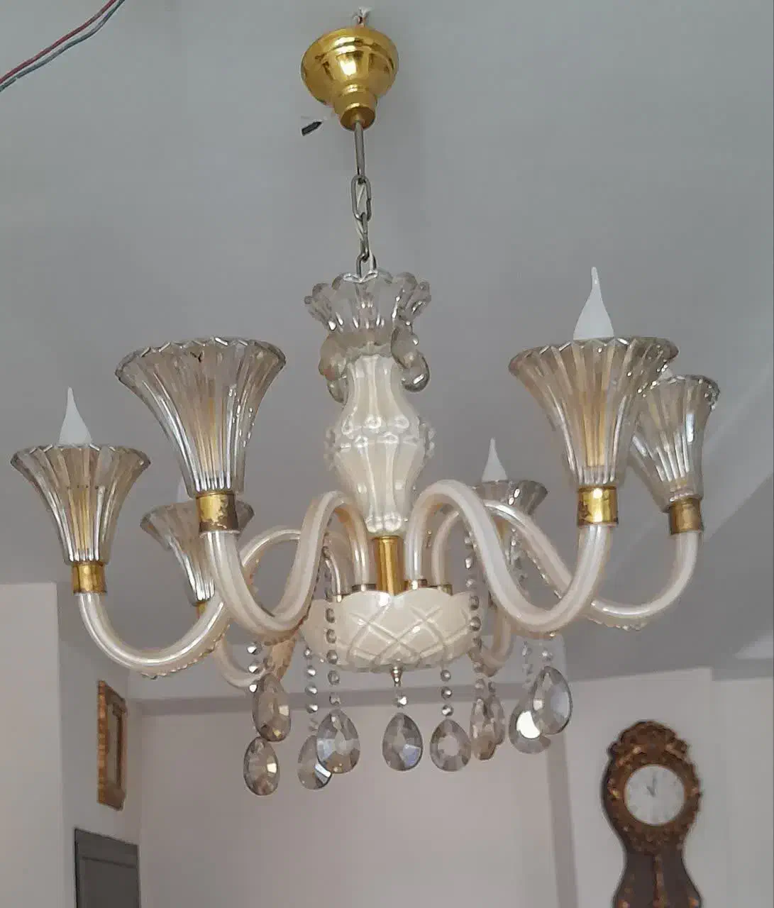 لوستر کریستالی فقط امروز با این قیمت|لوستر و چراغ آویز|فردیس, شهرک ارم|دیوار