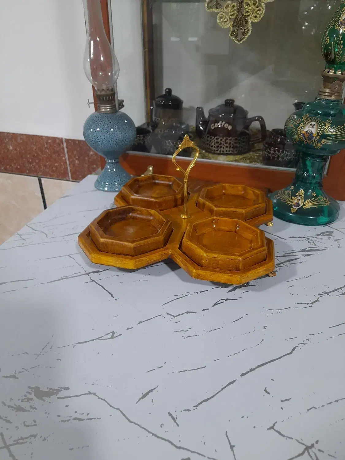 اکسسوری اردوخوری طرح های چوب و سفره شب یلدا|صنایع دستی و سایر لوازم تزئینی|نکا, |دیوار