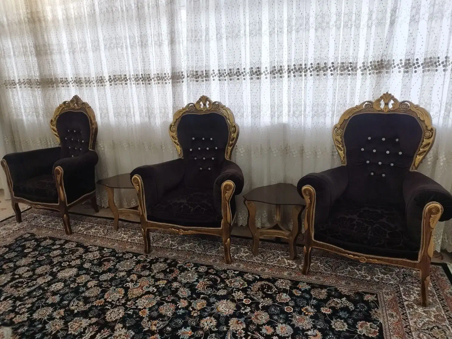 مبلمان 9 نفره تمیز|مبلمان خانگی و میز عسلی|فولادشهر, A3|دیوار