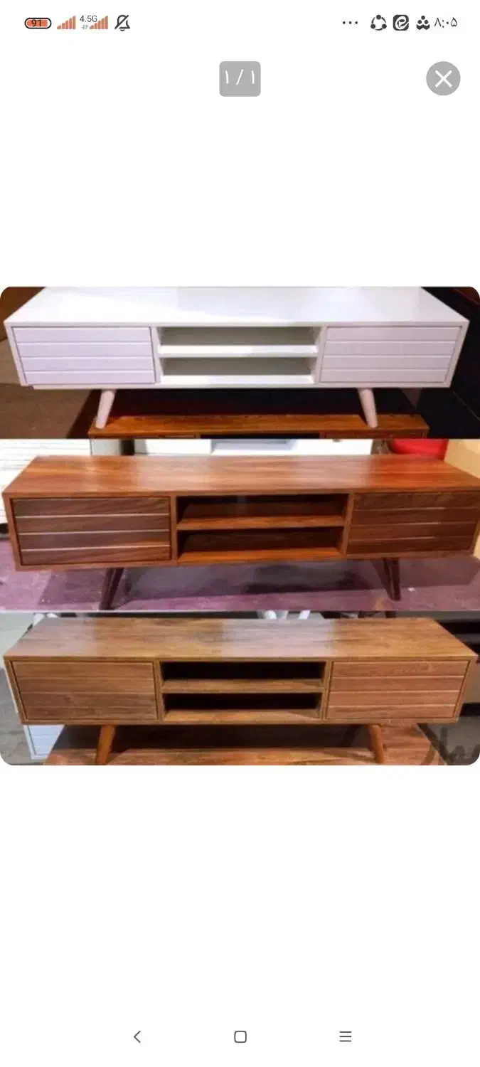 میز تلویزیون خطی ، کمد جالباسی و جا رختخوابی|میز تلویزیون|قروه, |دیوار