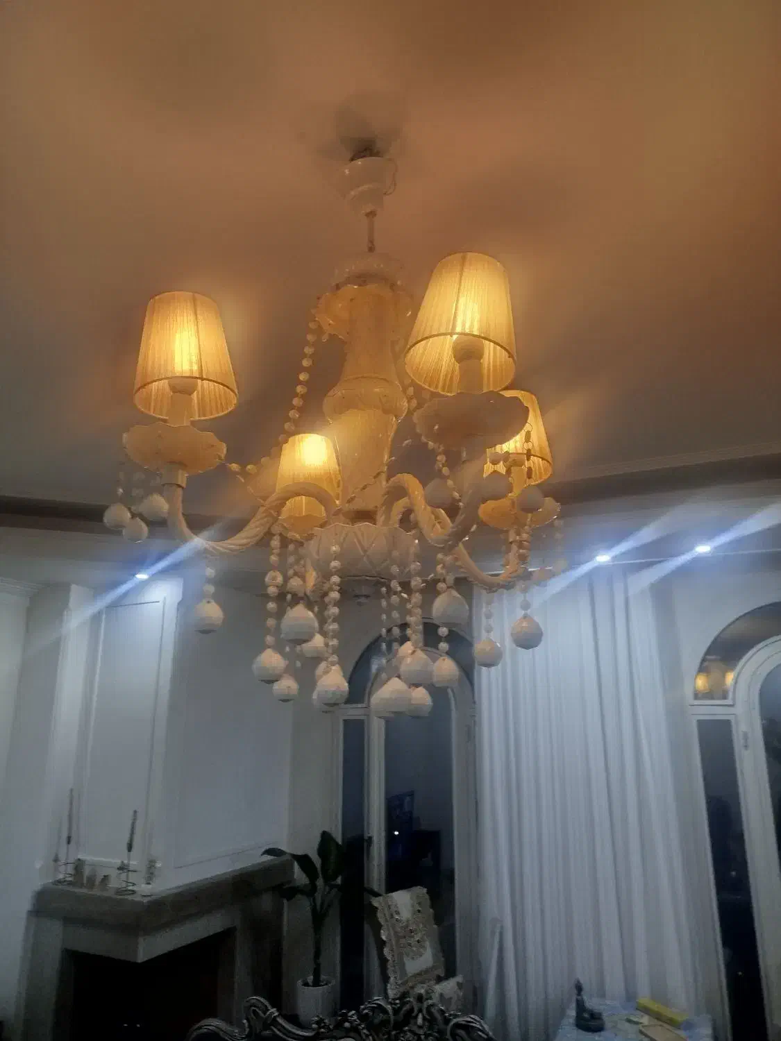 دو عدد لوستر سرامیک|لوستر و چراغ آویز|کرج, مهرویلا جنوبی|دیوار