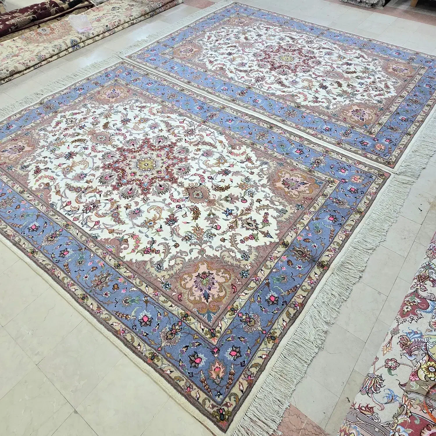 فرش دستباف جفت ۶ متری کاشمر نو آکبند|فرش|تهران, ونک|دیوار