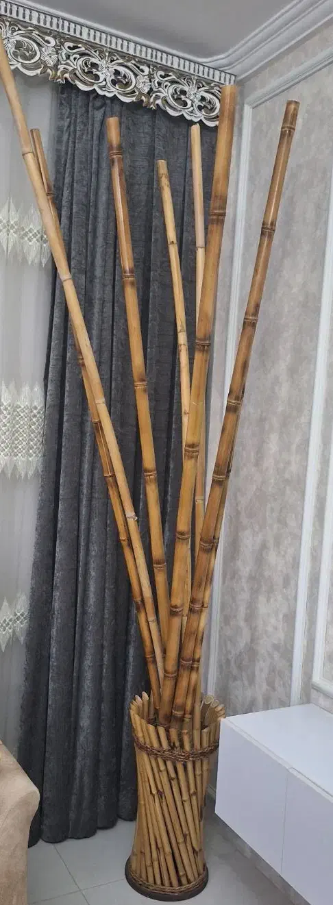 گلدان همراه با چوب بامبو|صنایع دستی و سایر لوازم تزئینی|بندرعباس, |دیوار