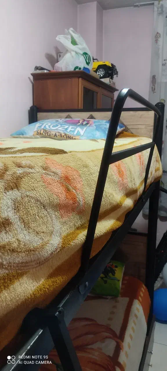 تخت دوطبقه فلزی ام دی اف|تخت و سرویس خواب|تهران, اوقاف|دیوار