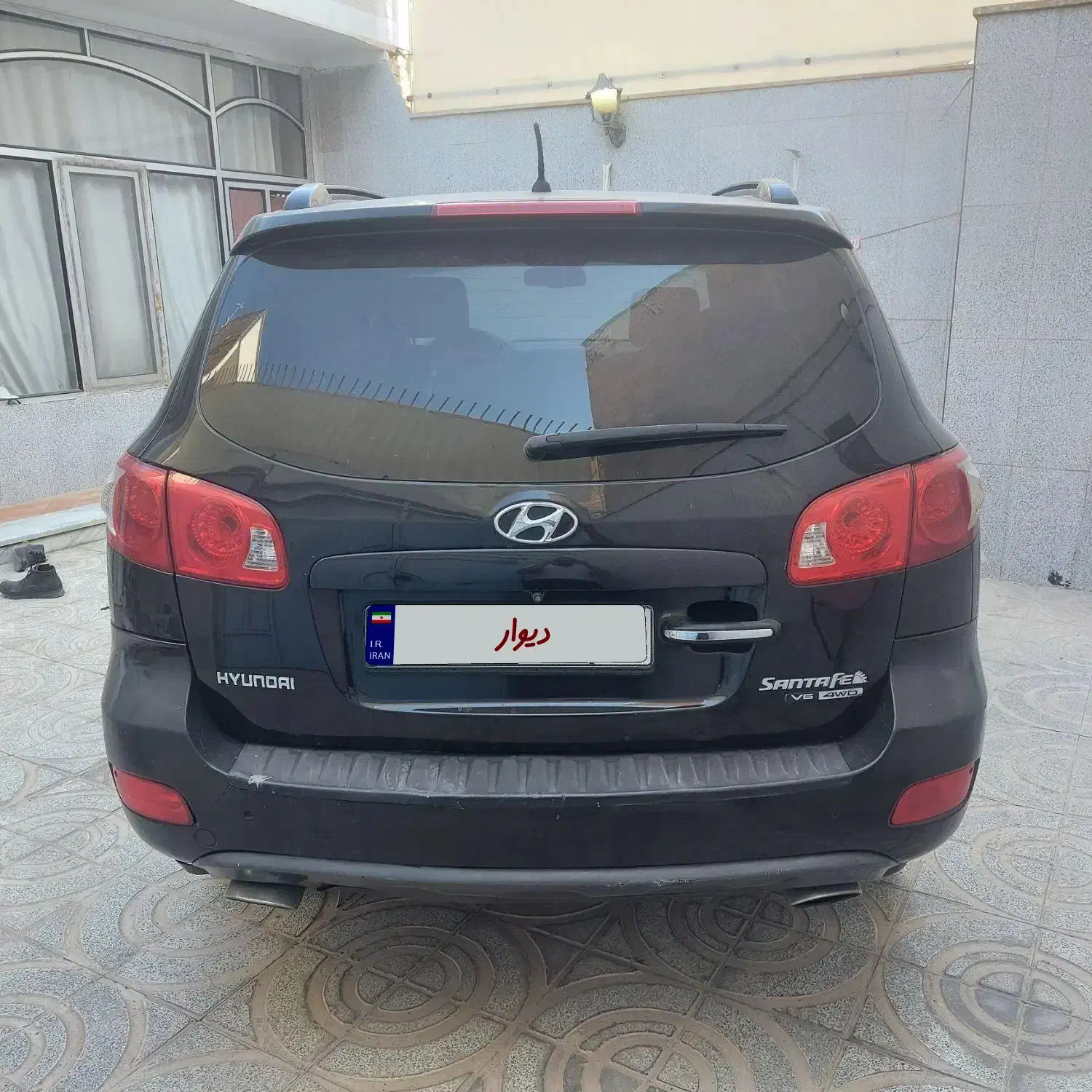 سانتافه ۲۰۰۸ مشکی|خودرو سواری و وانت|خمینی‌شهر, |دیوار