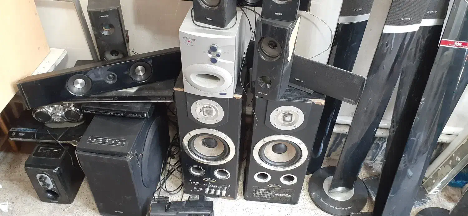 سینما خانواده باند بلند گو. اسپیکر ساپ|سیستم صوتی خانگی|تبریز, |دیوار