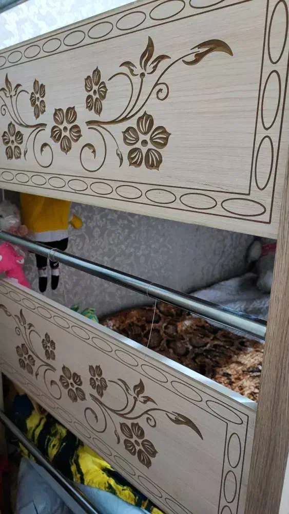 تخت دوطبقه فلز و ام دی اف|تخت و سرویس خواب|قرچک, شهرک الحدید|دیوار