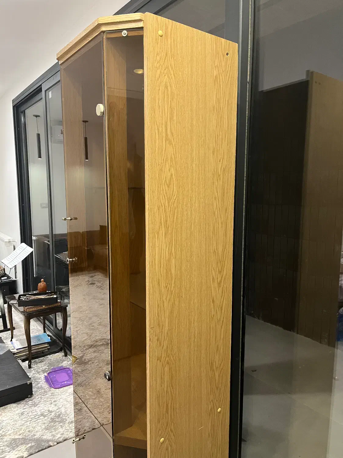 کمد کتابی ویترین|کتابخانه، شلف، قفسههای دیواری|شیراز, فرهنگ شهر|دیوار