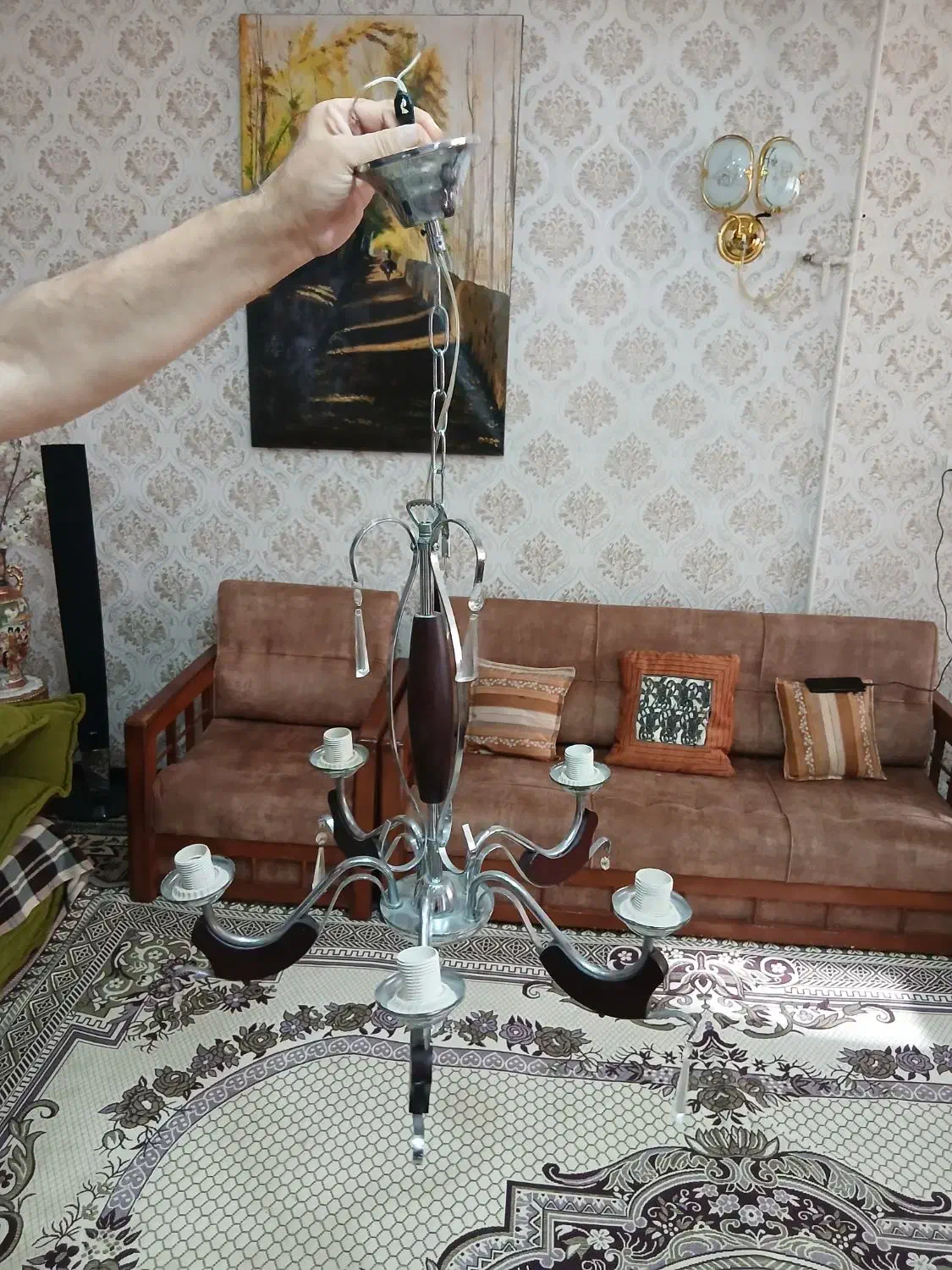 لوستر|لوستر و چراغ آویز|اردبیل, |دیوار