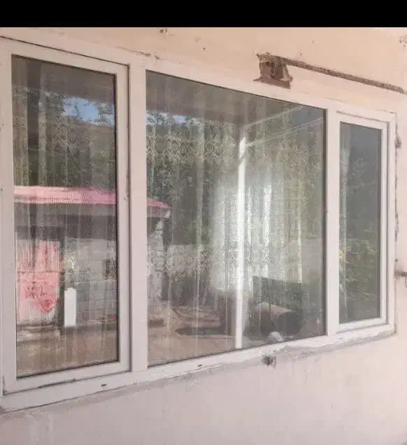 ۲ عدد پنجره دوجداره پی وی سی(pvc) بزرگ|مصالح و تجهیزات ساختمان|رستمآباد, |دیوار