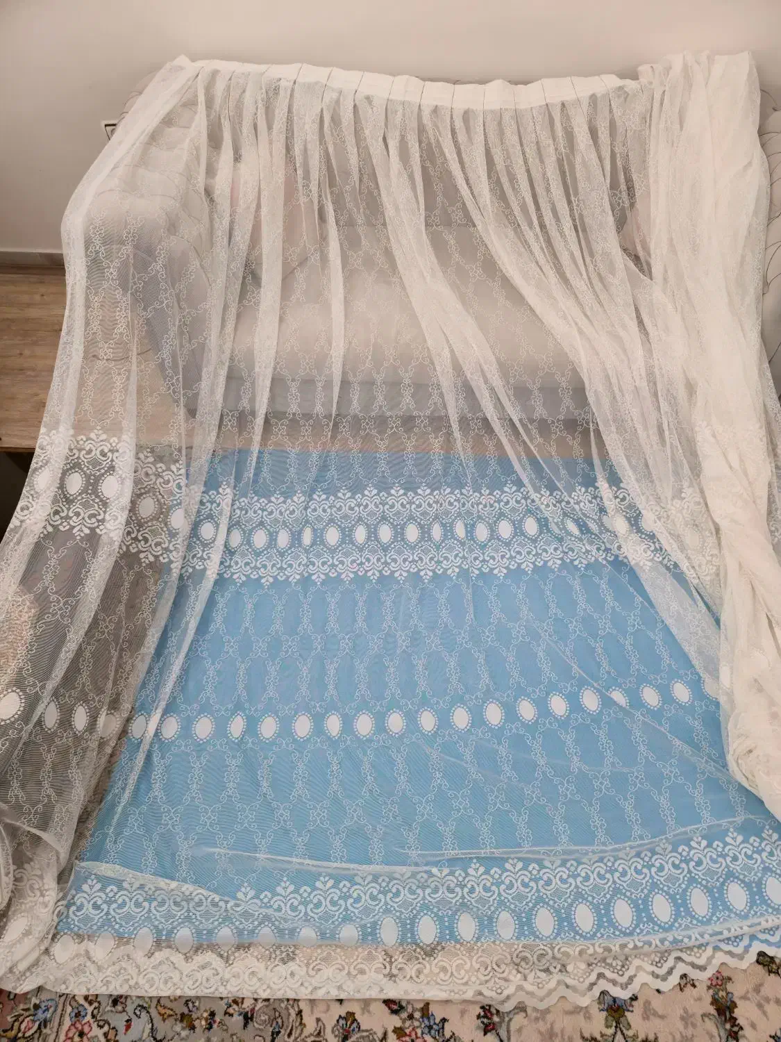 ۴ عدد پرده آماده استفاده نشده|پرده، رانر، رومیزی|تهران, گیشا|دیوار