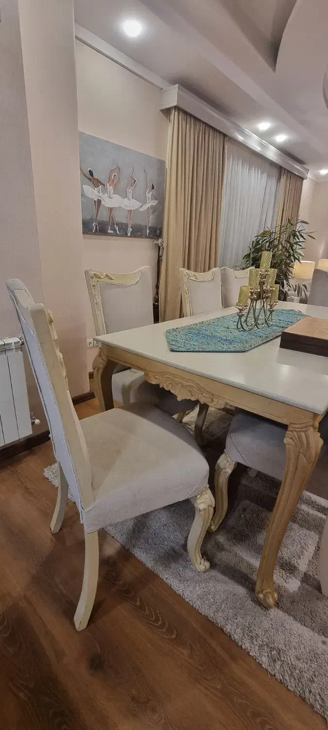 مبلمان و نهارخوری ۸ نفره و میز عسلی و جلو مبلی|مبلمان خانگی و میز عسلی|رشت, کاکتوس|دیوار