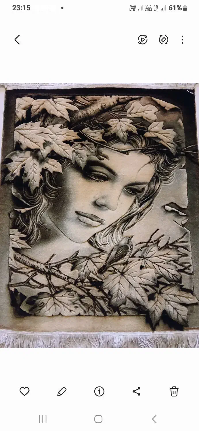 تابلو فرش اشک پاییز|تابلو فرش|تهران, حکیمیه|دیوار