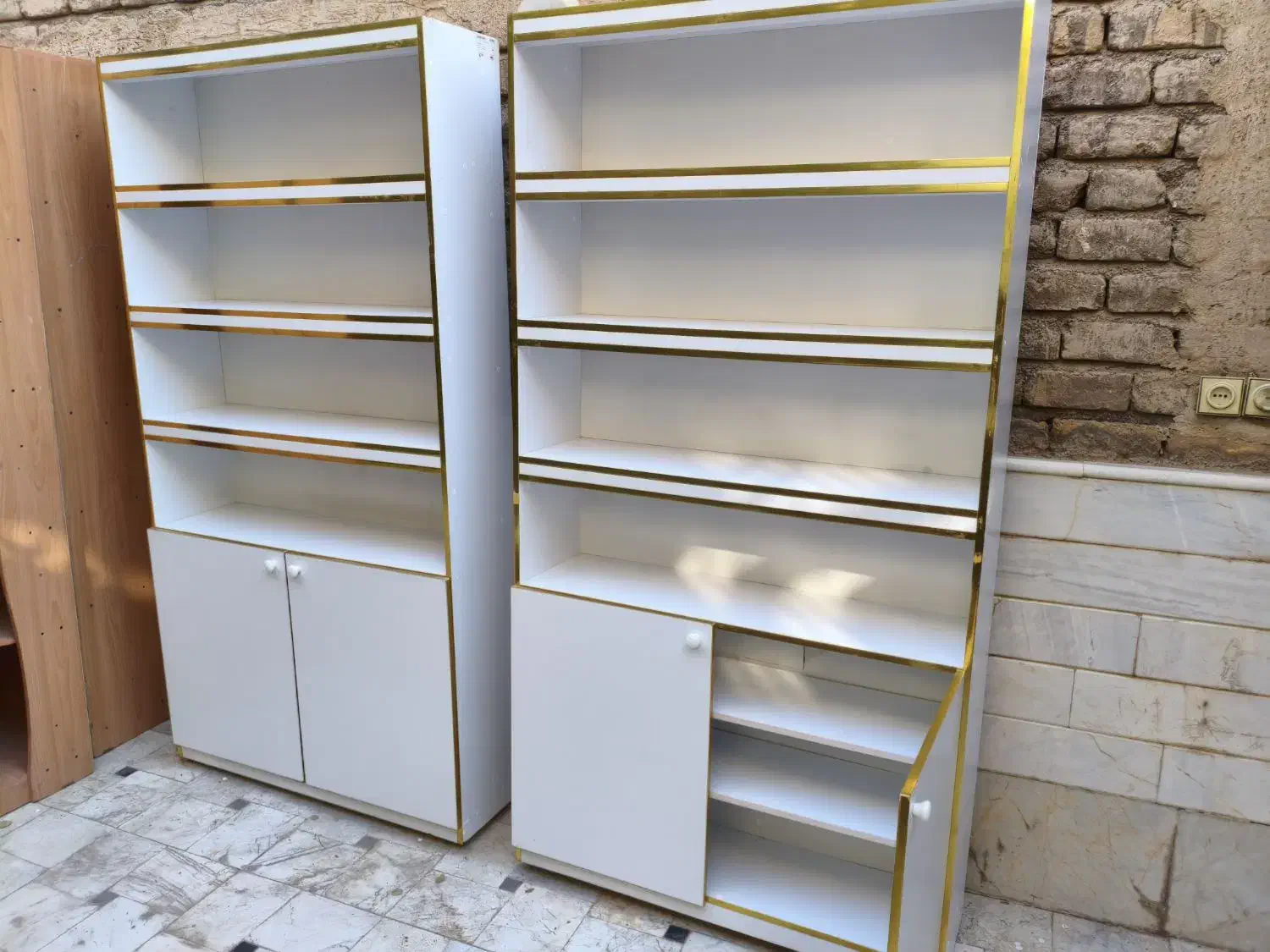 قفسه ، ویترین ، دکور ، کتابخانه|کتابخانه، شلف، قفسههای دیواری|قم, باجک سه|دیوار