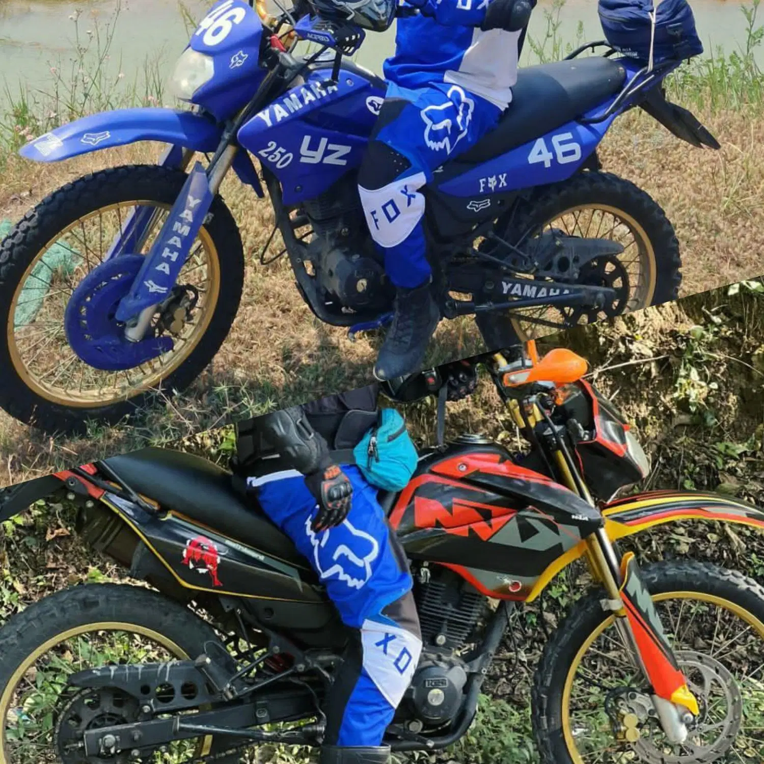 فلات طرح KTM و YAMAHA|موتورسیکلت|رشت, منظریه|دیوار