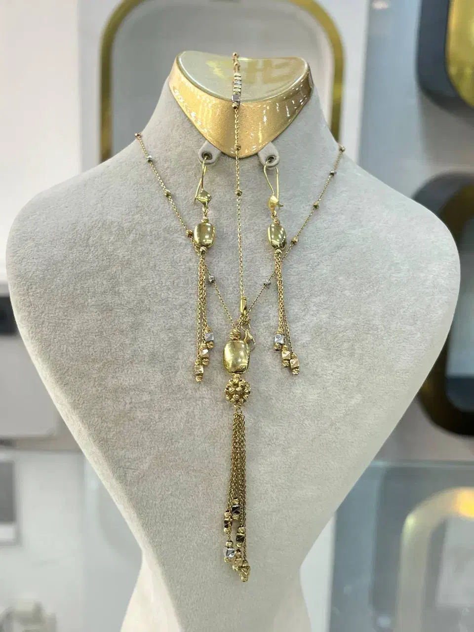 گوشواره قلب کارکرده|جواهرات|گرگان, |دیوار