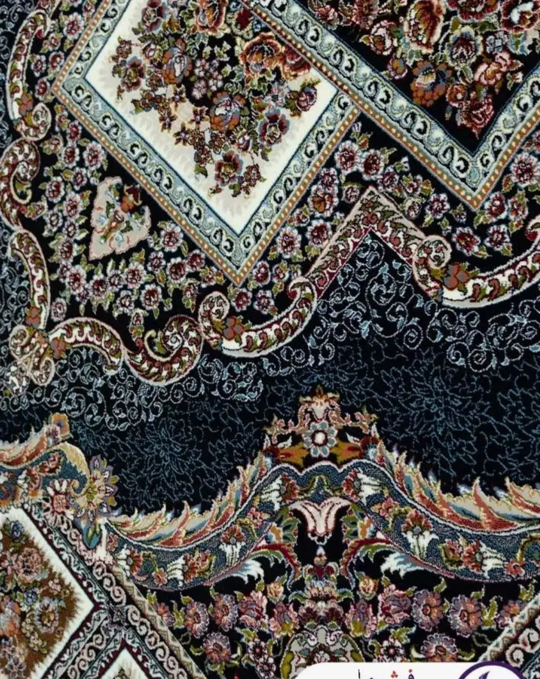 فرش ۷۰۰ شانه تراکم ۲۵۰۰ حوض نقره|فرش|ری, سیزده آبان|دیوار