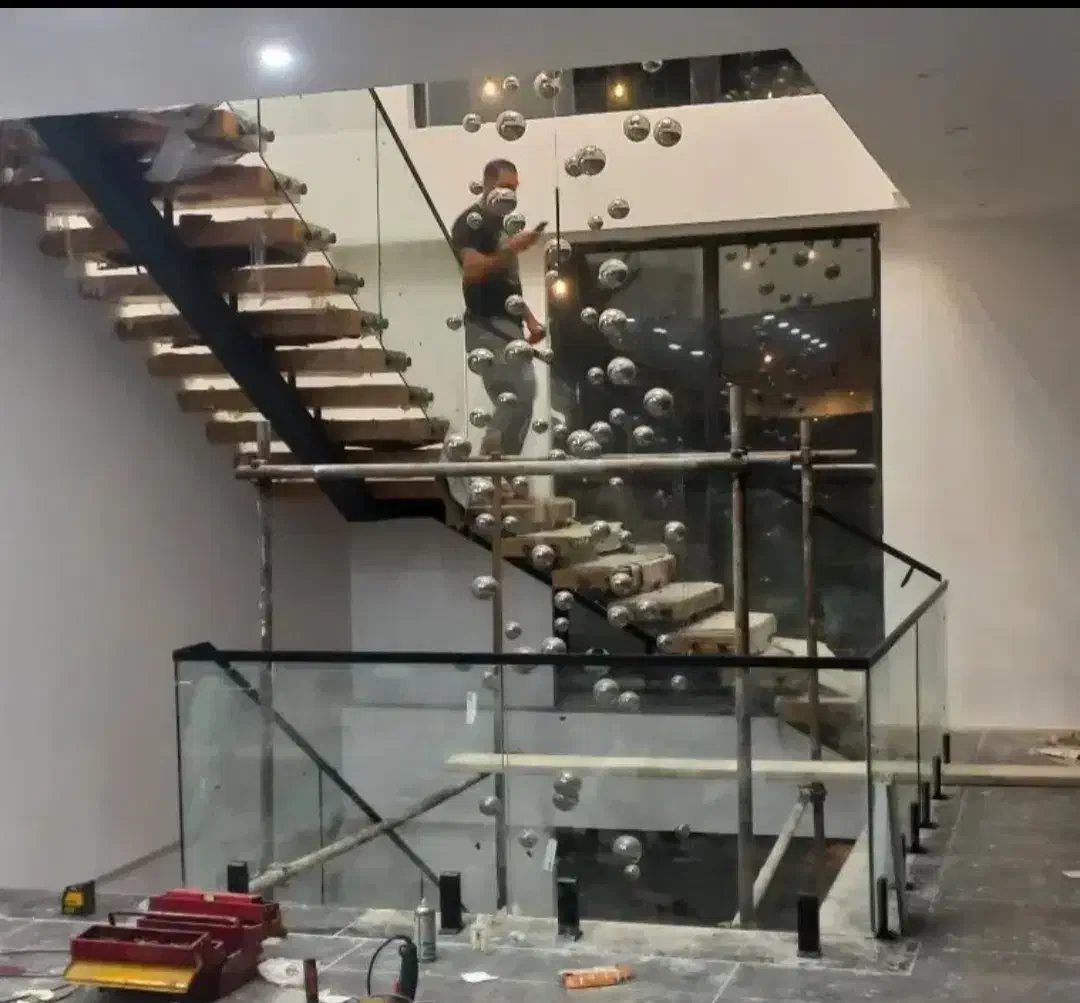 پله و نرده شیشه ای|خدمات پیشه و مهارت|آبادان, |دیوار