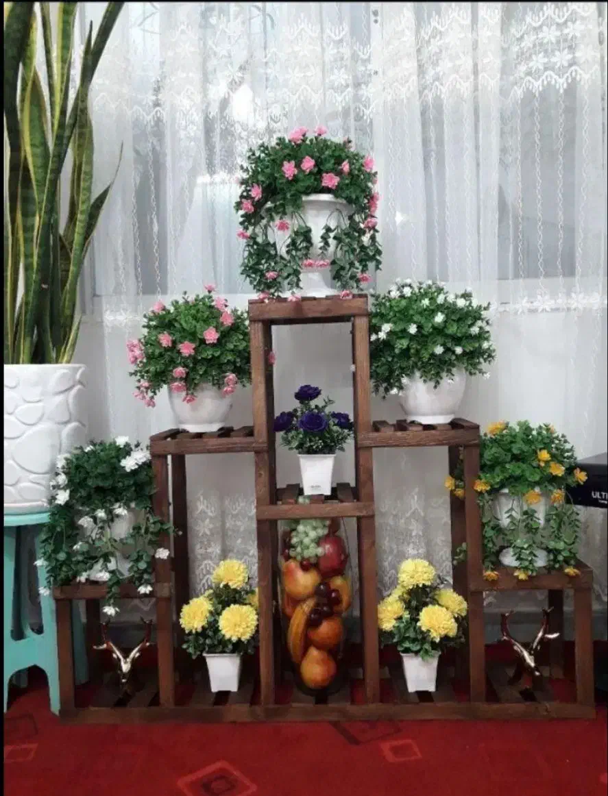 استند پایه گل روسی|گل و گیاه طبیعی|مشهد, شهید احمدی روشن|دیوار