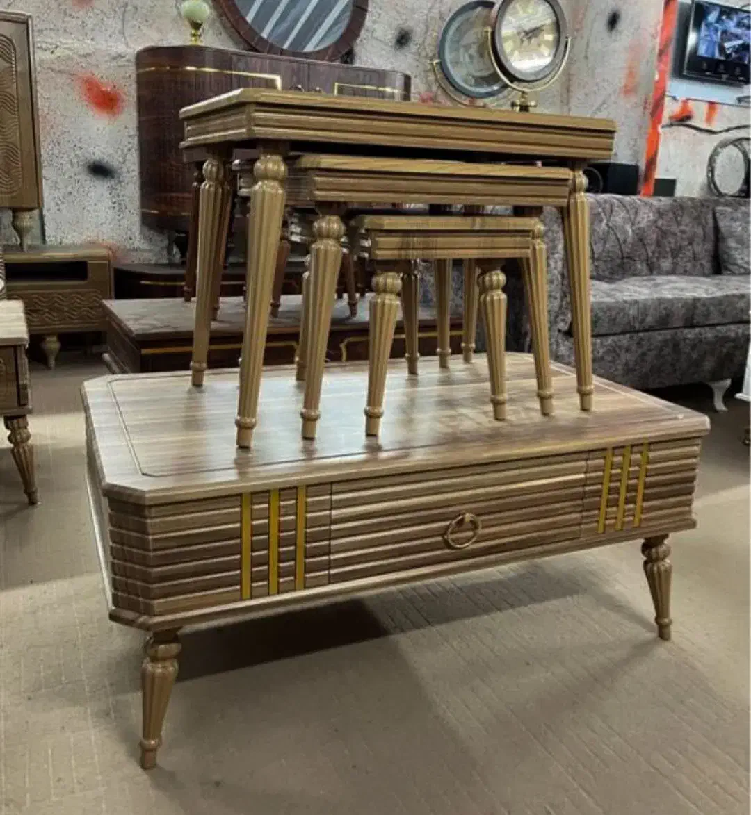 میز عسلی کارتنی 4تیکه//|مبلمان خانگی و میز عسلی|بم, |دیوار