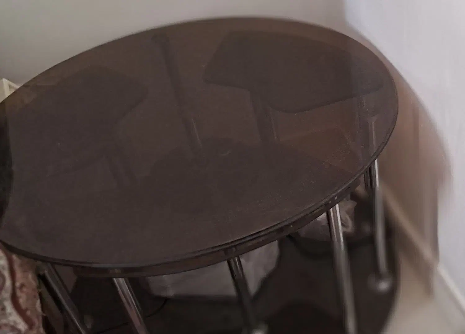 میزشیشه ای جلومبلی طرح گرد|مبلمان خانگی و میز عسلی|دزفول, |دیوار