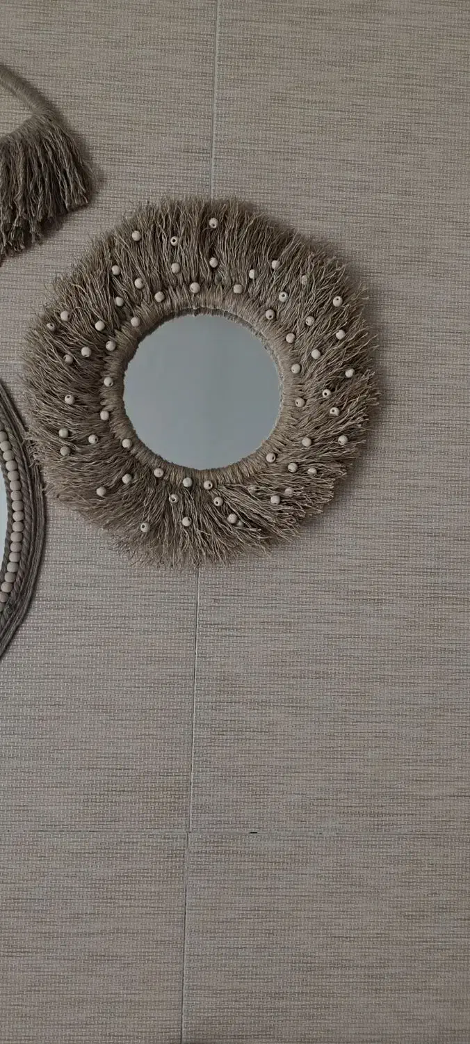 اینه دیواری مکرومه|آینه|نیشابور, شهرک اندیشه|دیوار