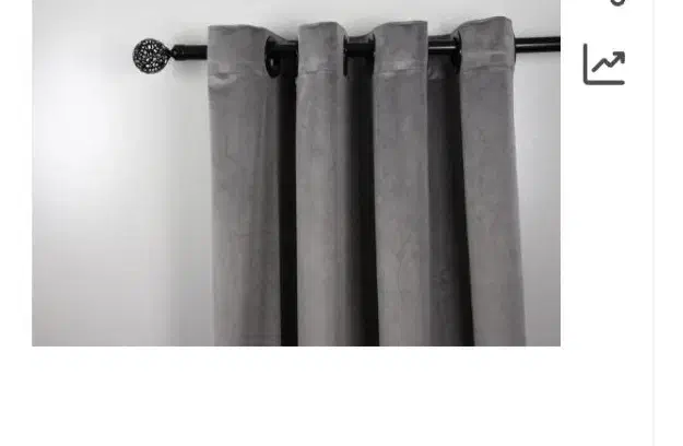 حراج جفت پرده مخمل کالیفرنیا طوسی|حراج|دماوند, گیلاوند|دیوار