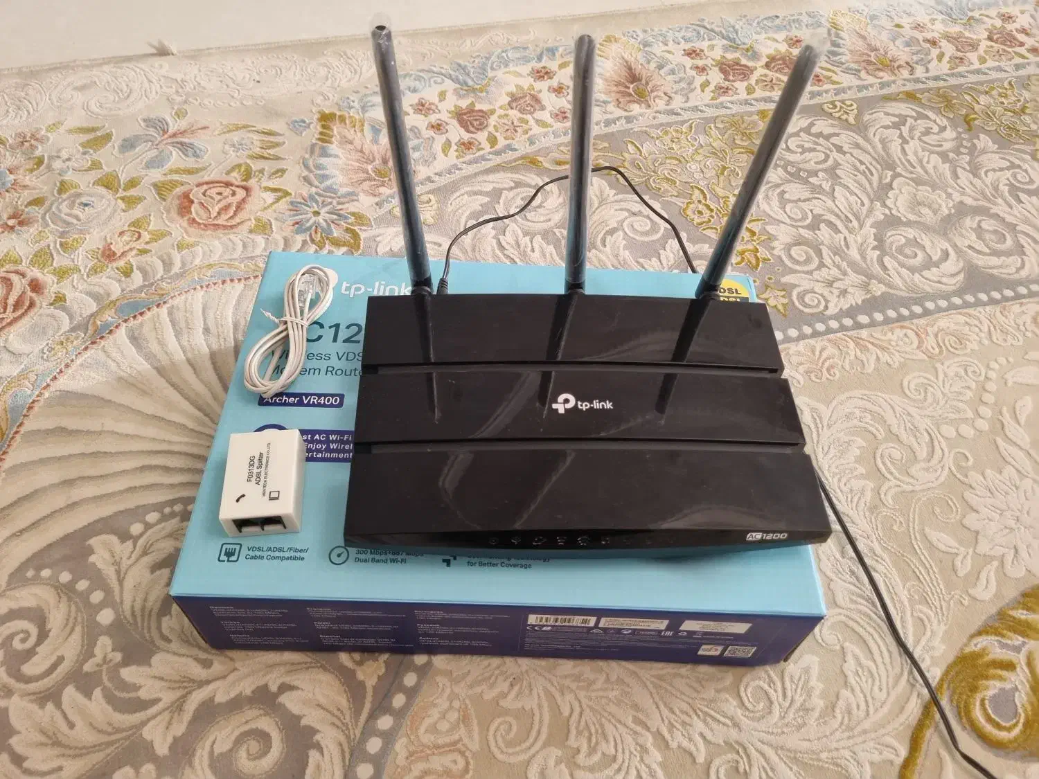 مودم روتر tplink ac1200 vr 400 adsl vdsl|مودم و تجهیزات شبکه|بندر گناوه, |دیوار