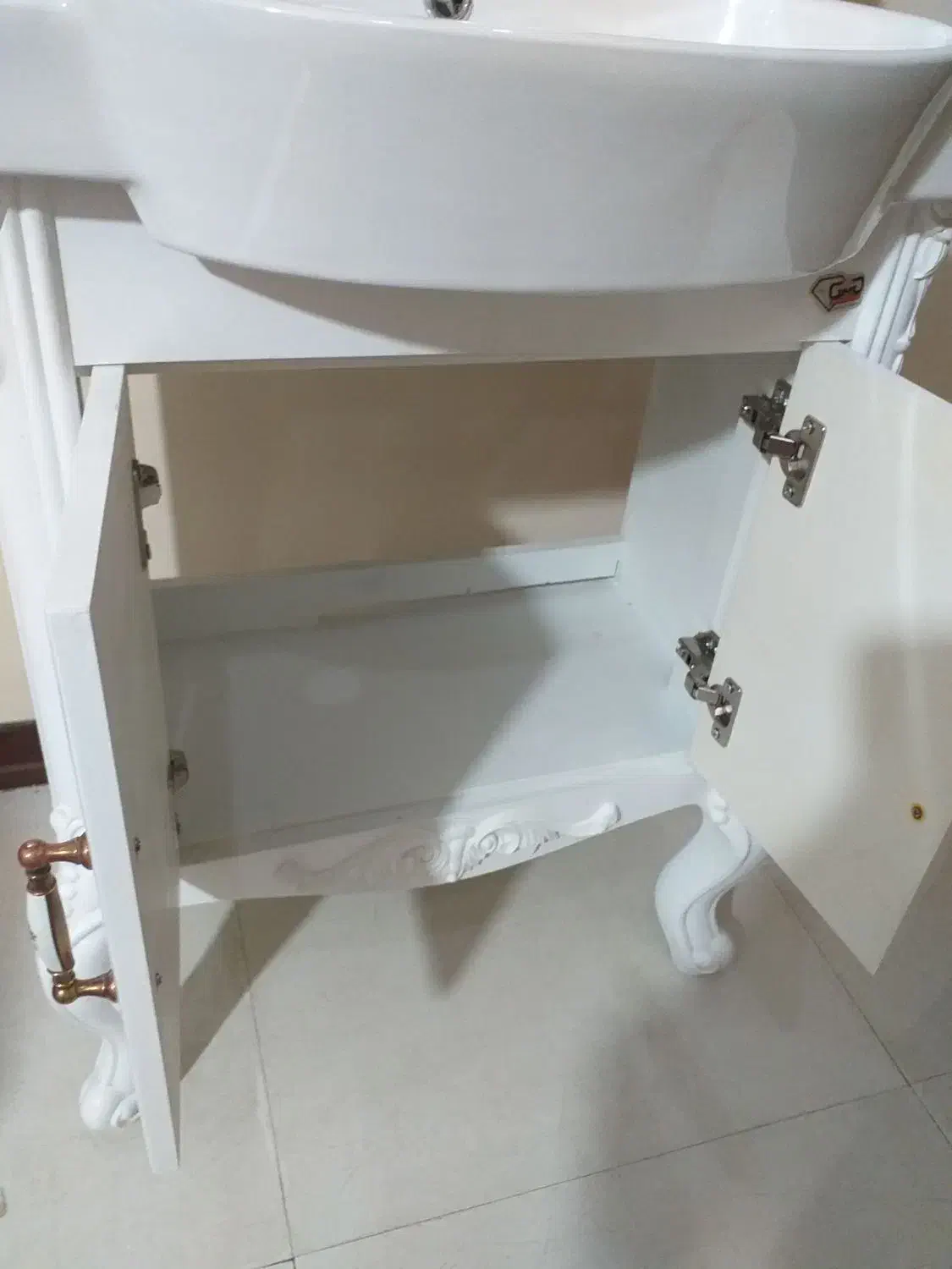 روشویی کابینتی آینه باکس بلند pvc|لوازم سرویس بهداشتی|تهران, هلال احمر|دیوار