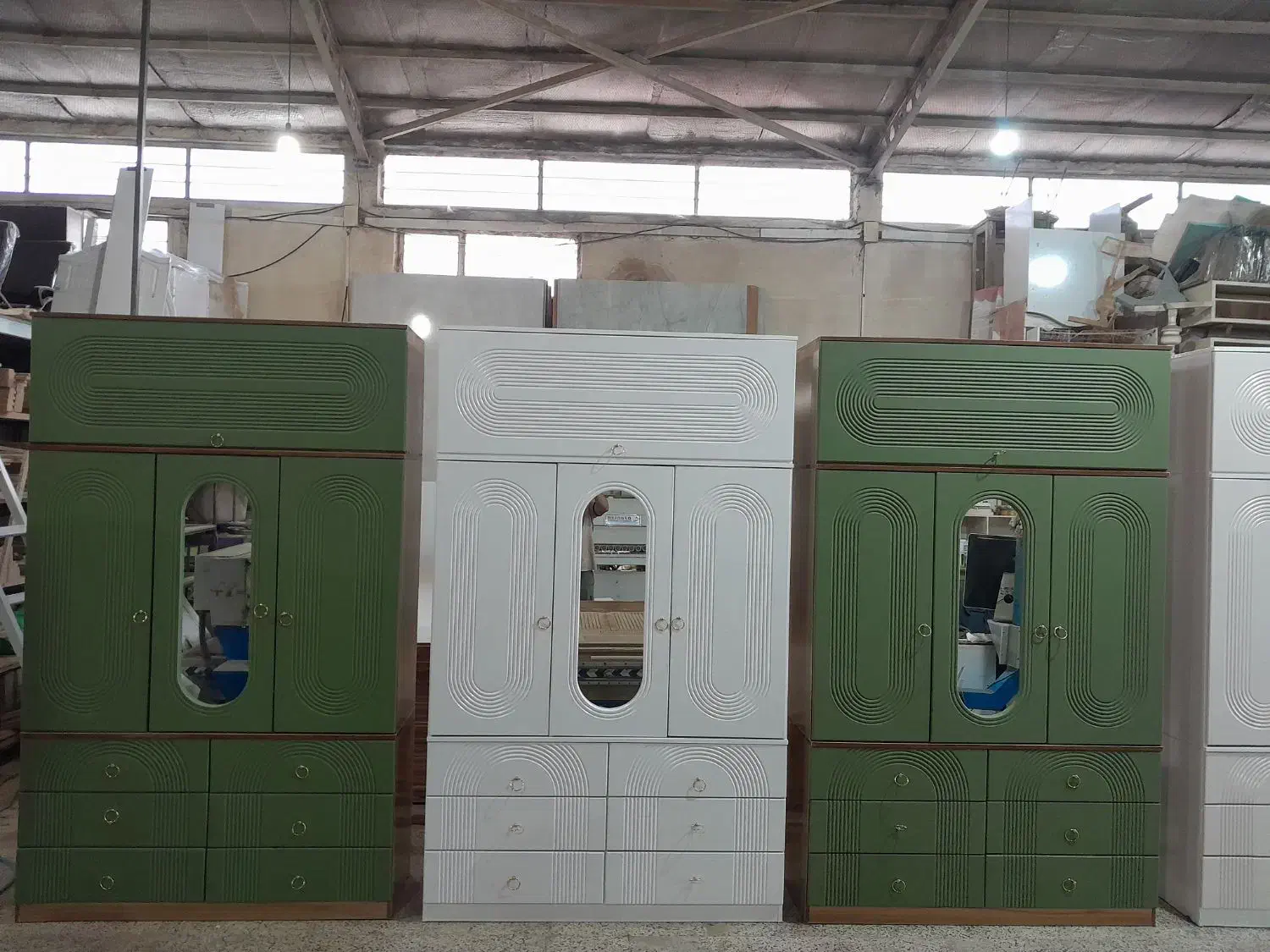 کمد لباس سوپر مات  پسته ای عرض ۱۴۰|جاکفشی، کمد، دراور|اردبیل, |دیوار