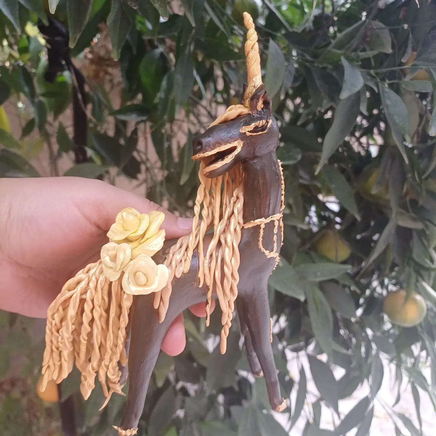 اسب تک شاخ|مجسمه، تندیس، ماکت|شیراز, نصر|دیوار