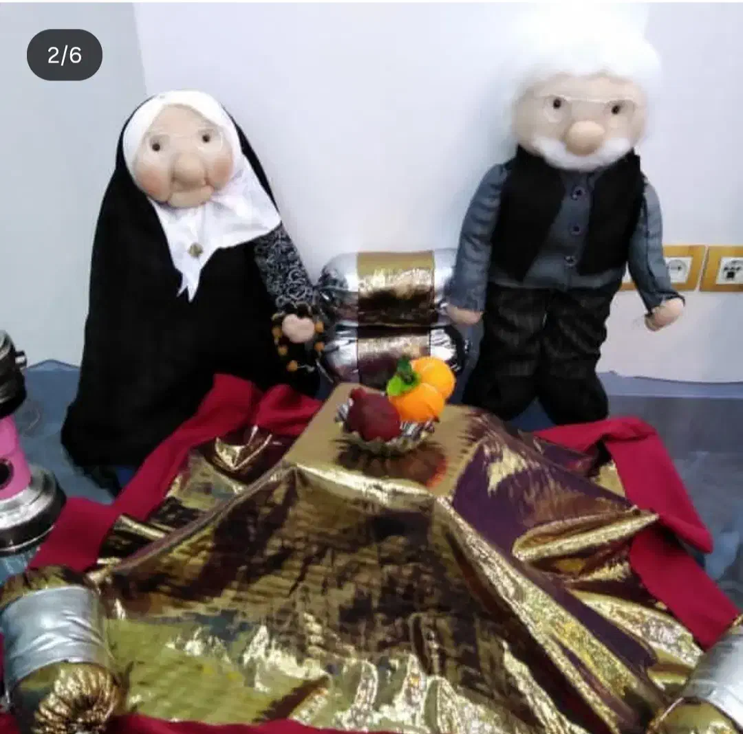 عروسک ننه جون آقاجون یلدایی|صنایع دستی و سایر لوازم تزئینی|کرمانشاه, |دیوار