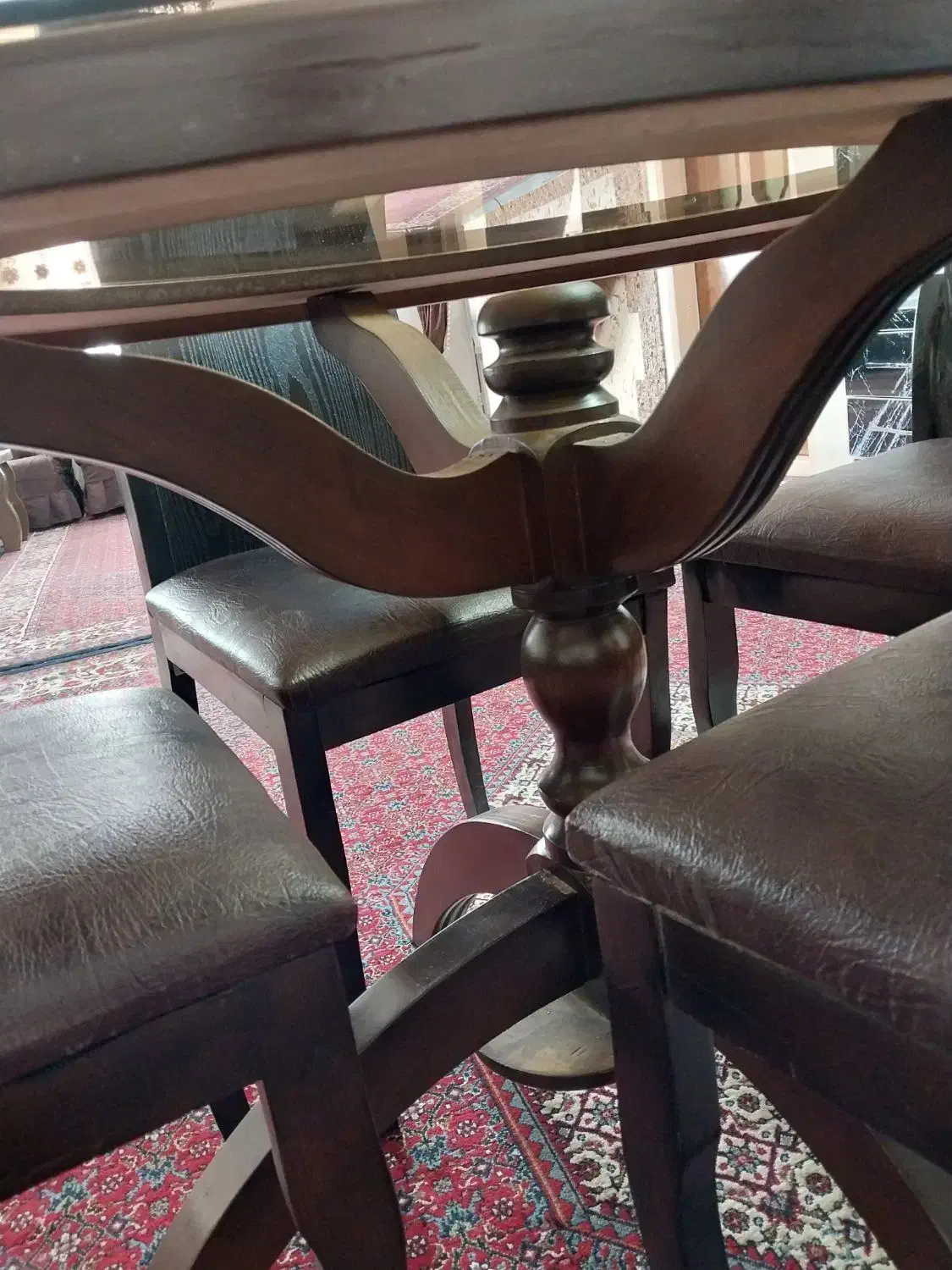 میز غذا خوری چهار نفره چوب|میز و صندلی غذاخوری|بهار, |دیوار