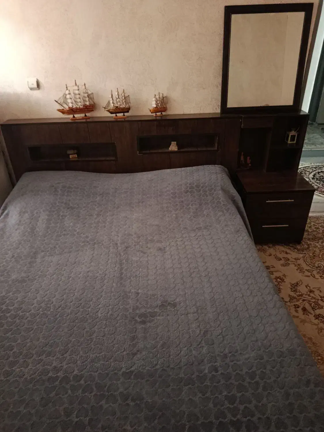 تخت خواب دو نفره|تخت و سرویس خواب|کرمانشاه, |دیوار