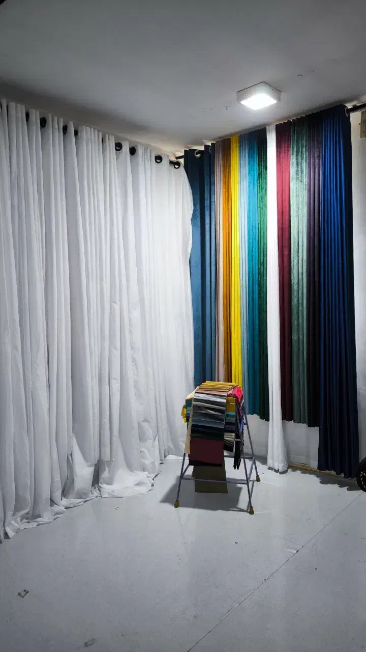 پنل آماده حریر و مخمل ۹۰۰ تومن|پرده، رانر، رومیزی|بهبهان, |دیوار