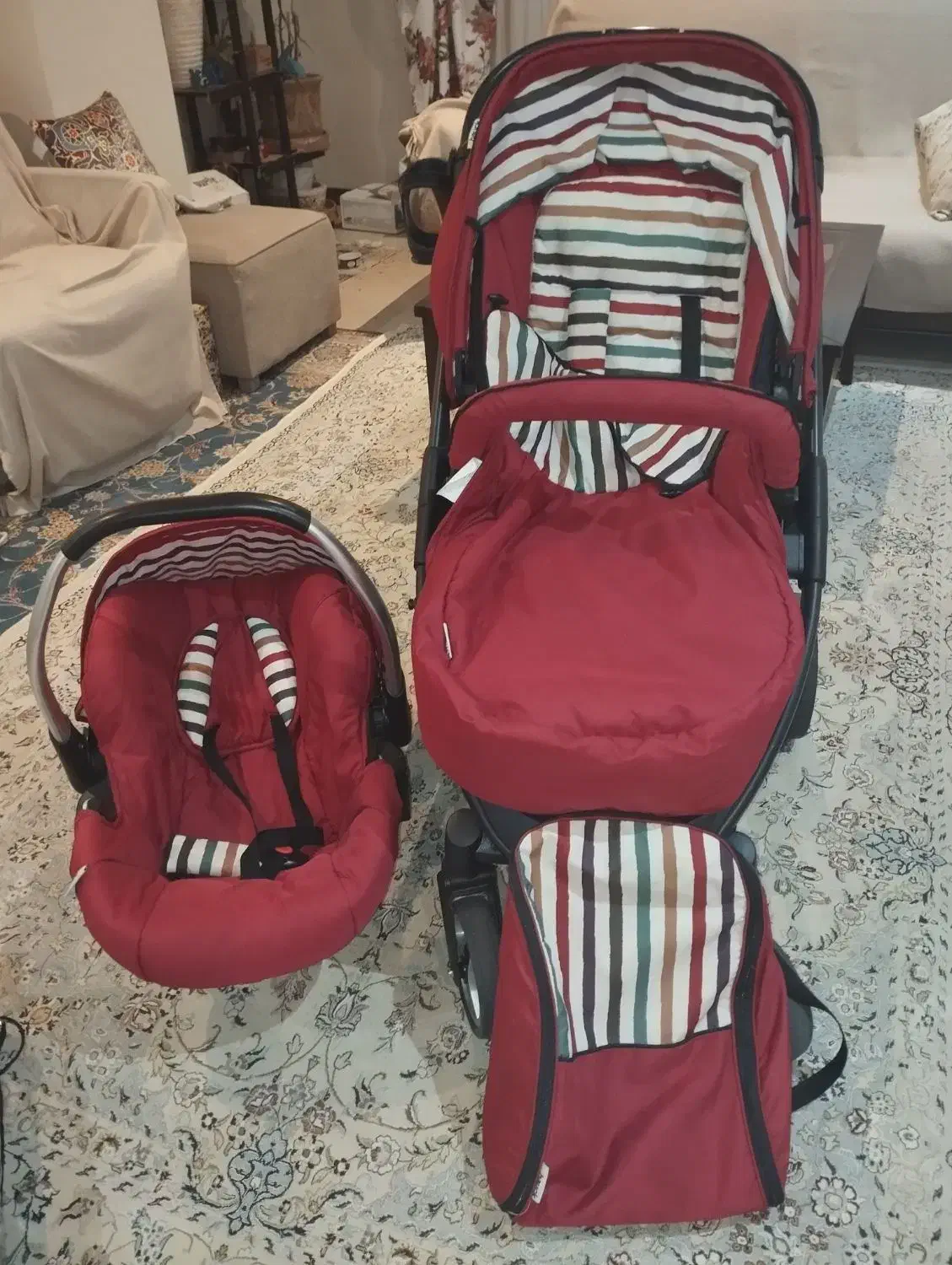 کالسکه، کرییر و صندلی ماشین|کالسکه و لوازم جانبی|کرج, دهقان ویلا|دیوار