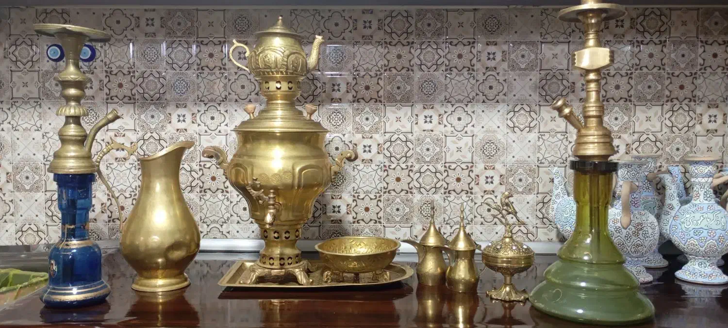 سرویس برنجی|کلکسیون اشیاء عتیقه|همدان, |دیوار