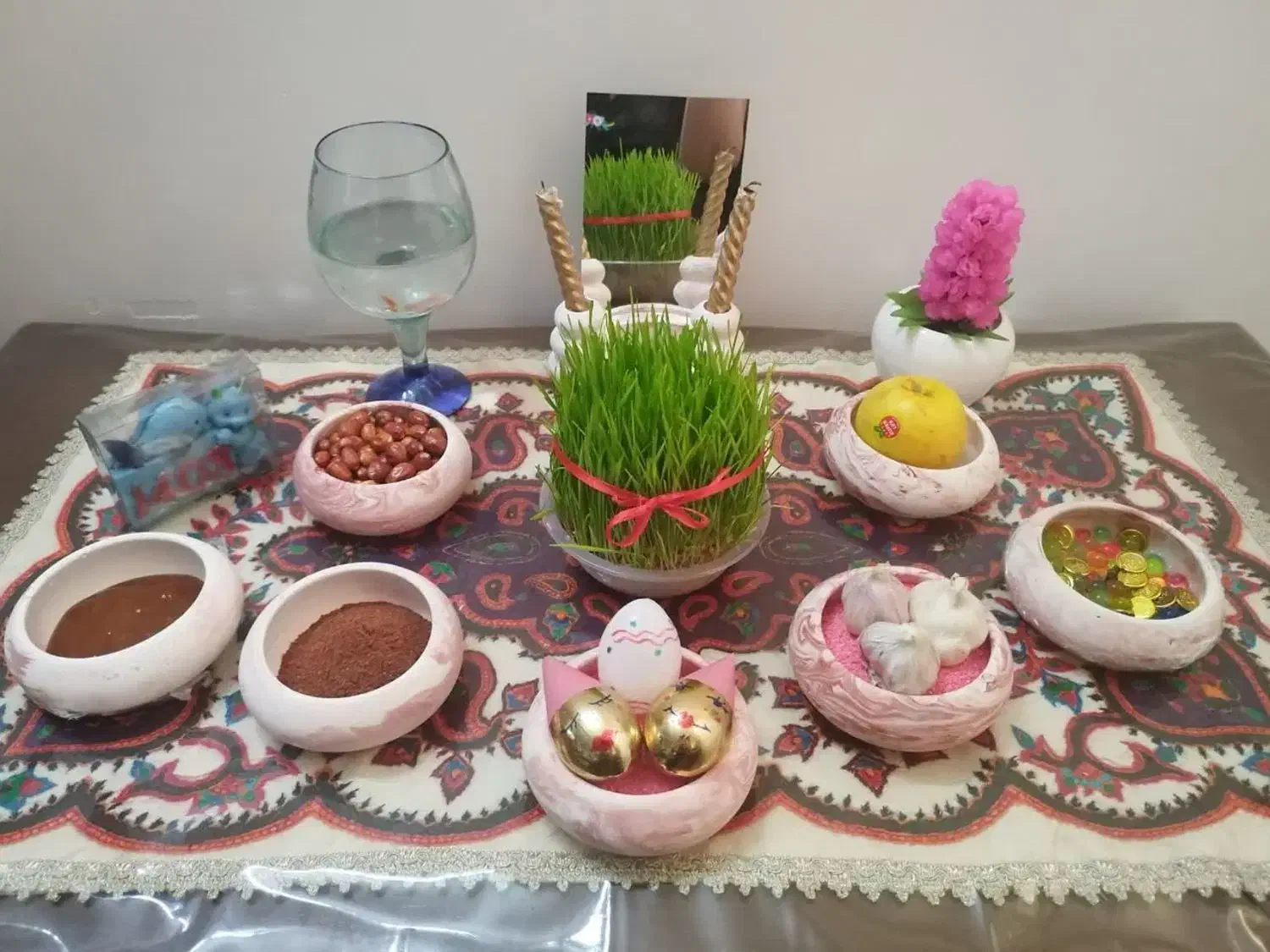 ظروف هفت‌سین|صنایع دستی و سایر لوازم تزئینی|کرمان, |دیوار