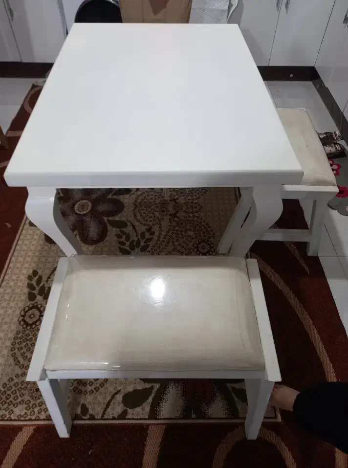 میز غذا خوری با دو تا نیمکت|میز و صندلی غذاخوری|گرگان, |دیوار