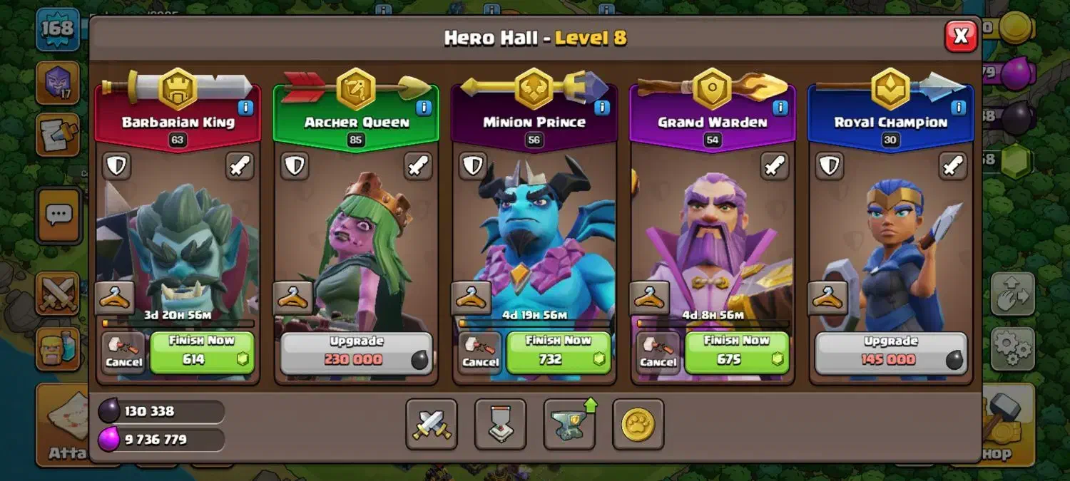 اکانت کلش تمام مکس|کنسول، بازی ویدئویی و آنلاین|کرج, کمال‌شهر|دیوار