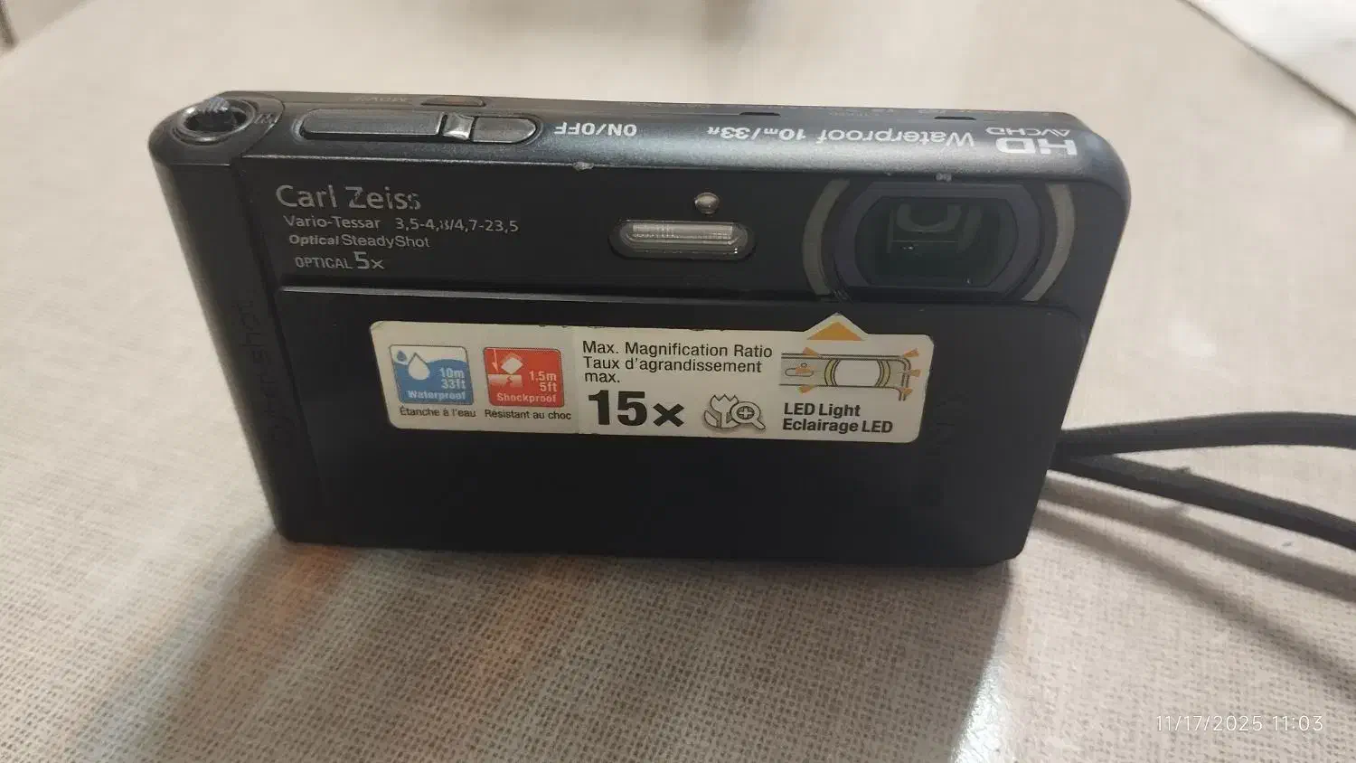 دوربین دیجیتال سونی DSC-TX30|دوربین عکاسی و فیلم‌برداری|رشت, جانبازان|دیوار