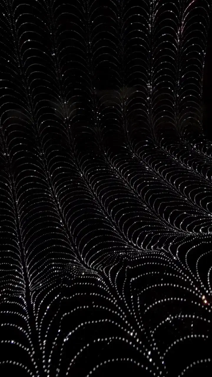 سنگ اصلی روی پارچه حریر|لباس|قروه, |دیوار