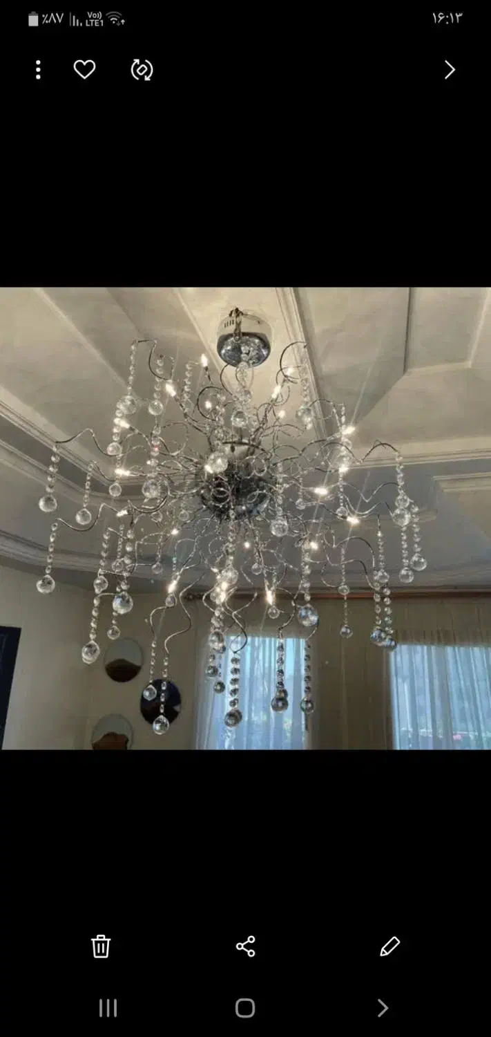 لوستر مدرن|لوستر و چراغ آویز|یزد, |دیوار