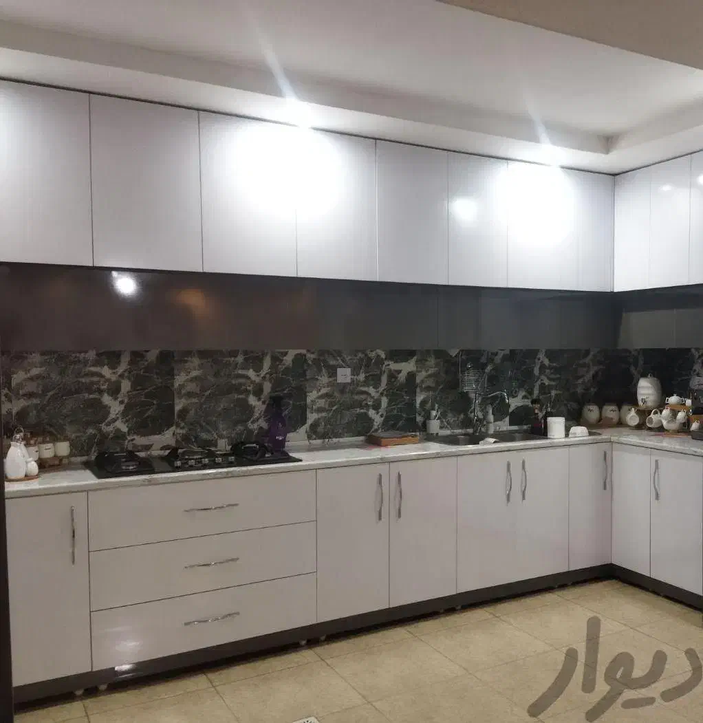 کابینت تمام چـوب ( MDF ) یونیت سفید|مصالح و تجهیزات ساختمان|کبودرآهنگ, |دیوار