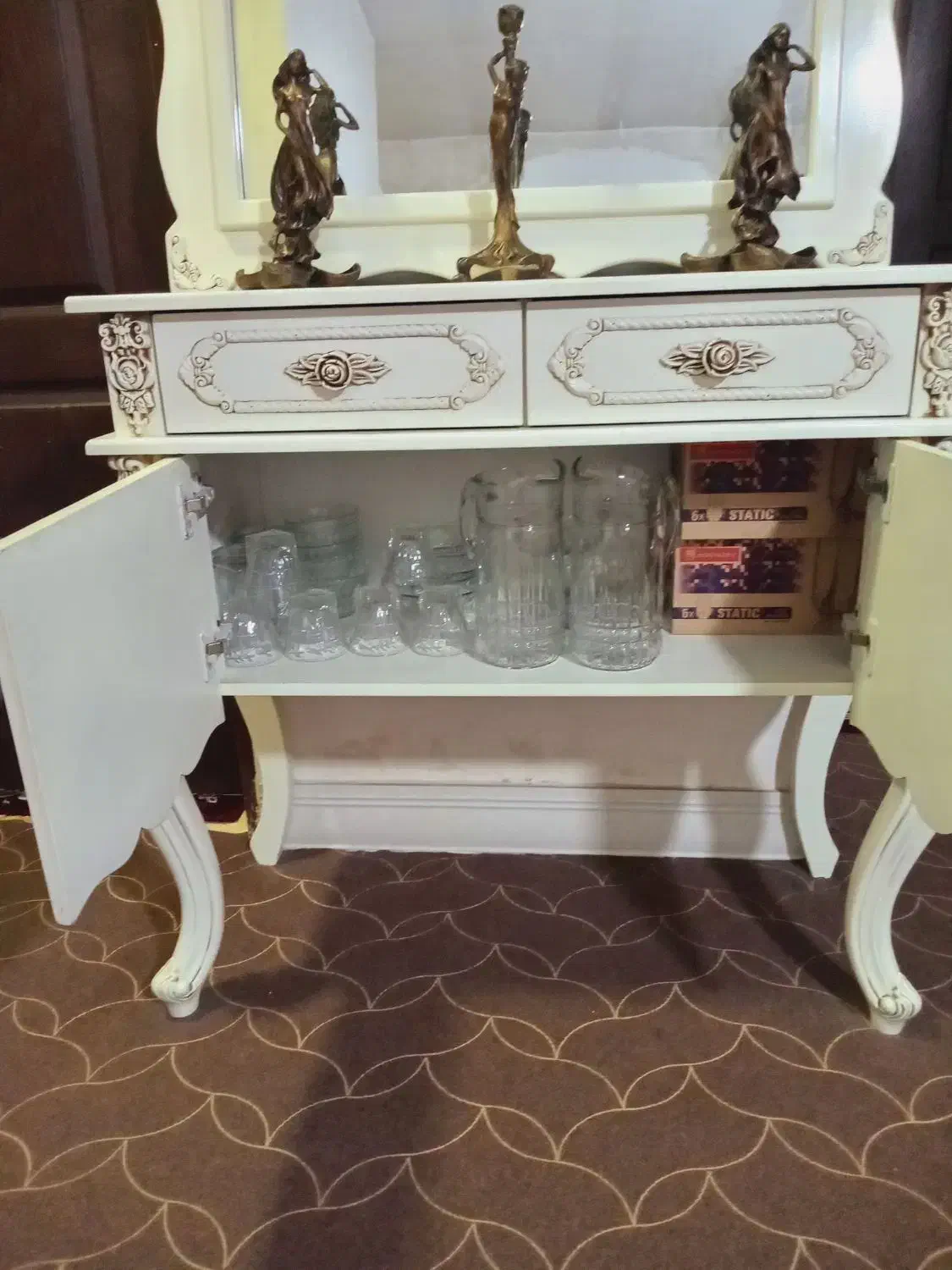 آینه کنسول|بوفه، ویترین، کنسول|رودهن, |دیوار