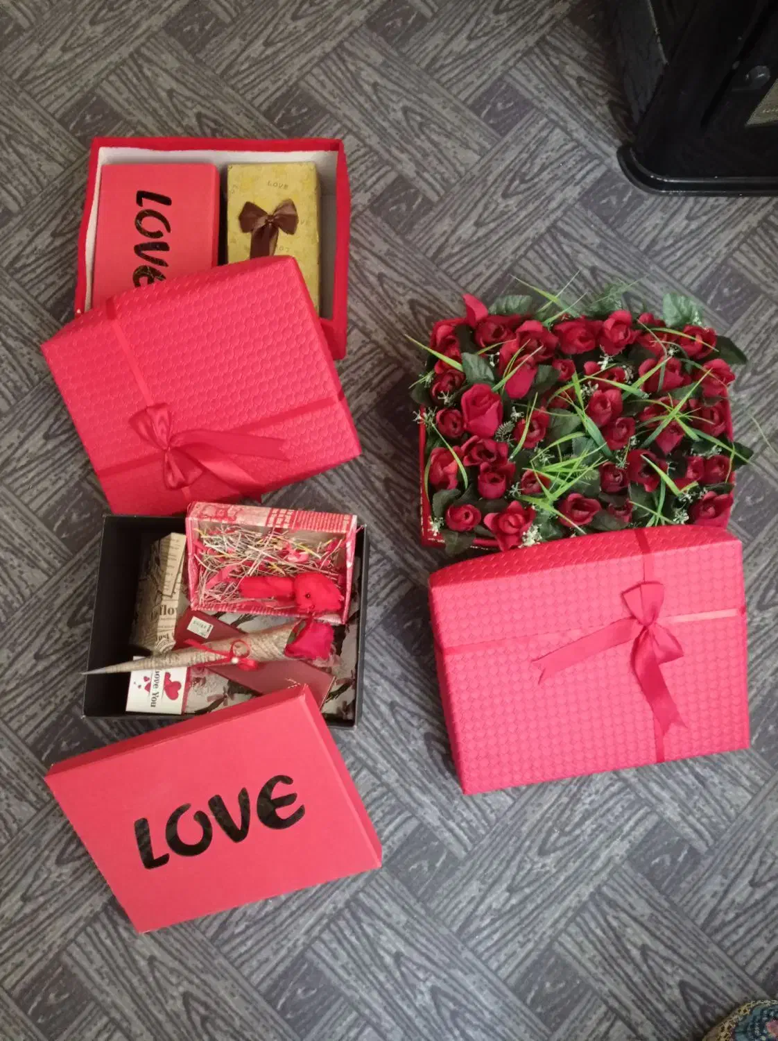 انواع باکس گل و باکس|صنایع دستی و سایر لوازم تزئینی|رباطکریم, شهرک والفجر|دیوار