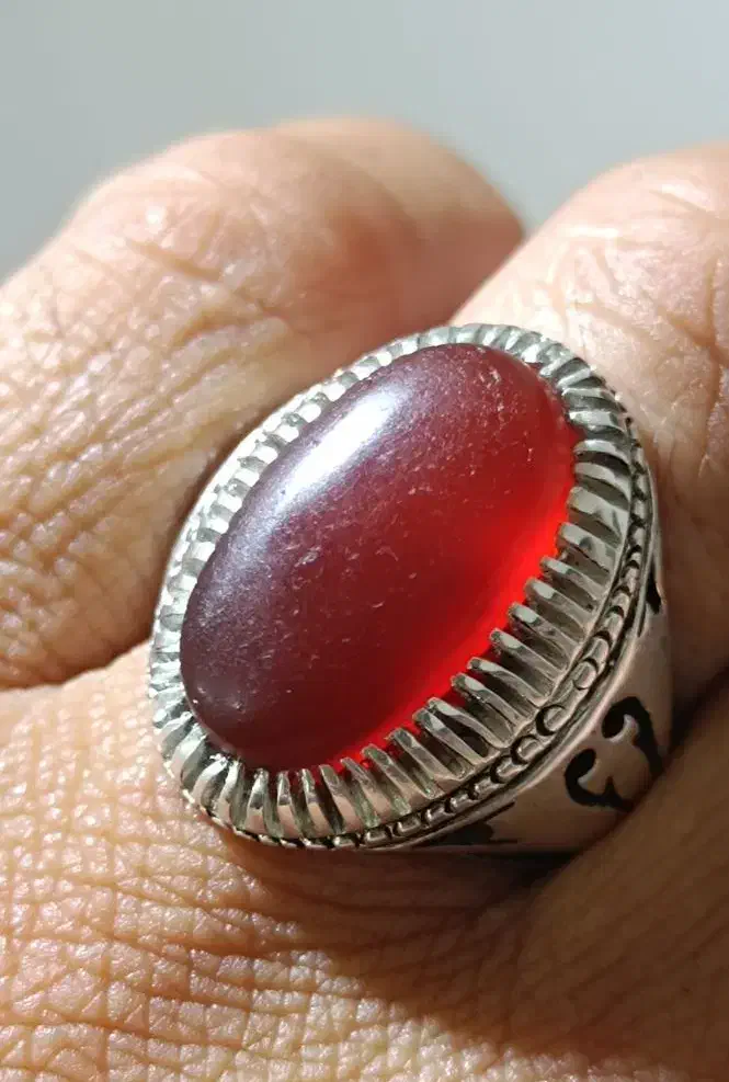 انگشتر عقیق سرخ یمنی کهنه هزار سنبه|بدلیجات|تهران, صاحب الزمان|دیوار